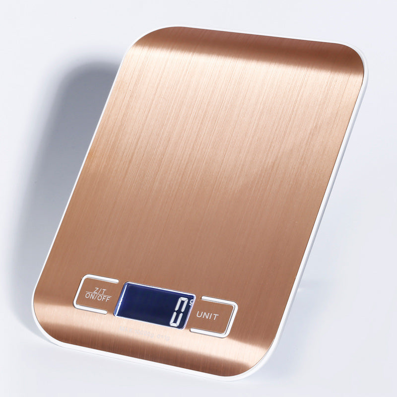 Electronic rechargeable Flat Stainless Steel Kitchen Scale