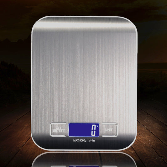 Electronic rechargeable Flat Stainless Steel Kitchen Scale