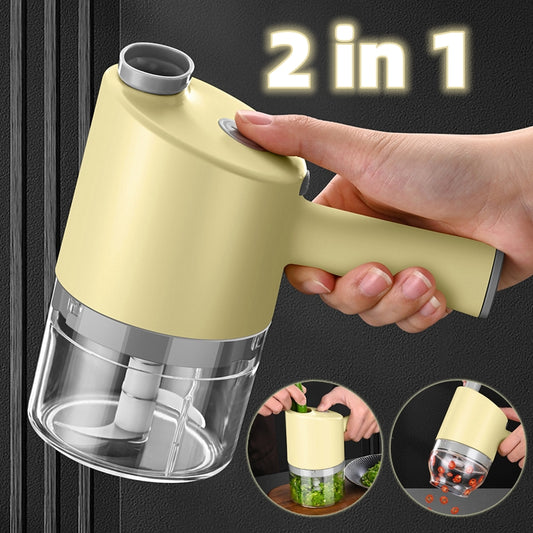 upgraded 4-in-1 Hand-Held Electric Vegetable Cutter